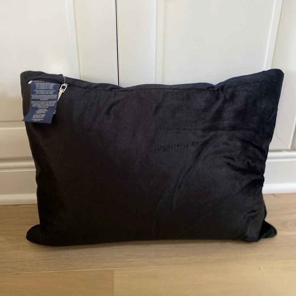 Ralph Lauren Merkel Home Collection Black Velvet throw pillows NWT $225
